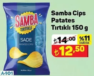 SAMBA TIRTIKLI PATATES CİPSİ SAMBA TIRTIKLI PATATES CİPSİ